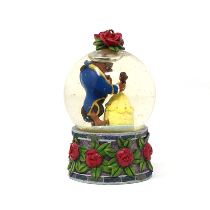 Snowglobe, Disney, Beauty and the Beast, Mini Snow Globe, Vintage, 1993