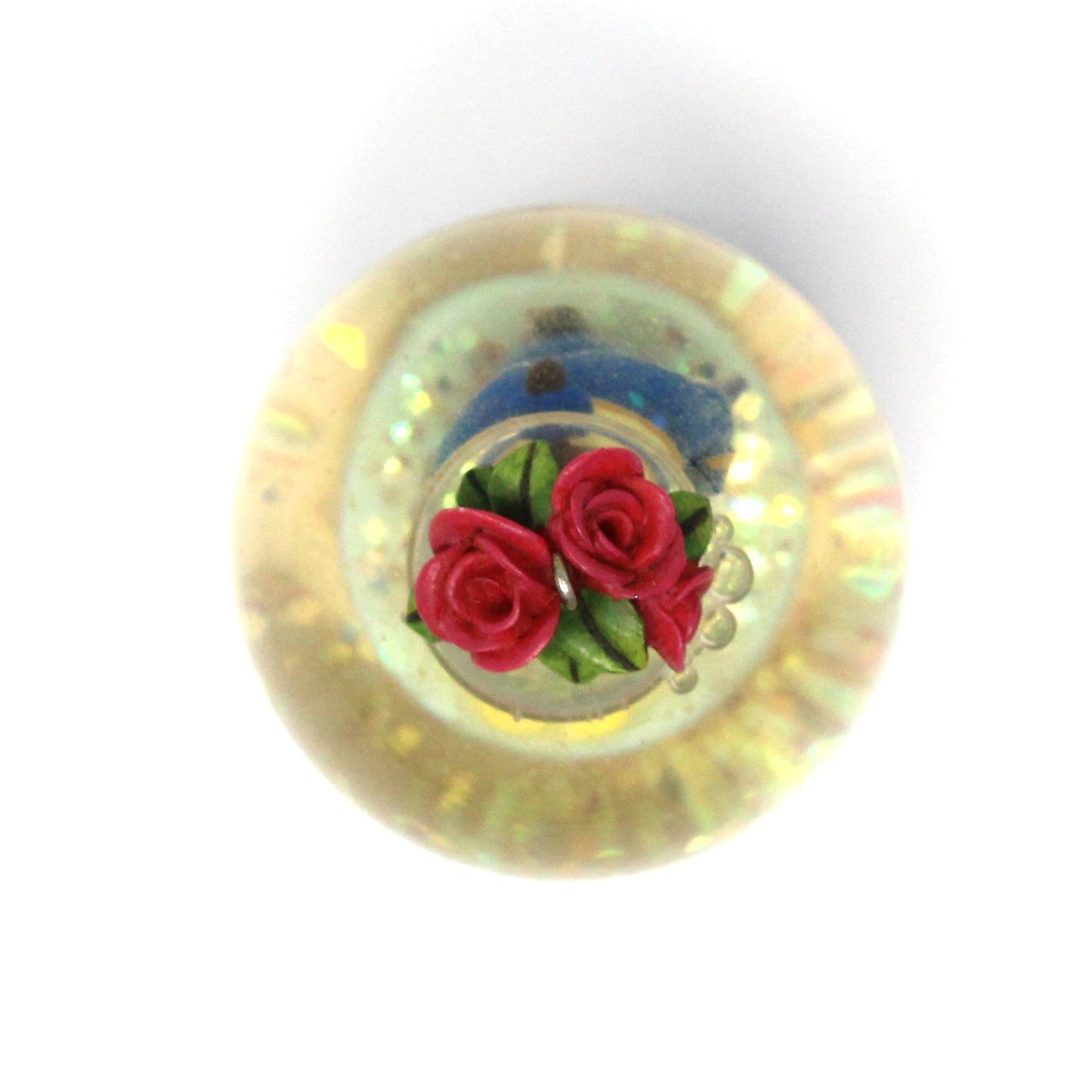 Snowglobe, Disney, Beauty and the Beast, Mini Snow Globe, Vintage, 1993