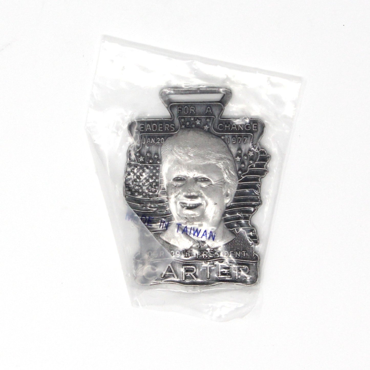 Pendant, Watch Fob, Jimmy Carter Presidential Inaugural Collectible, Vintage, 1977