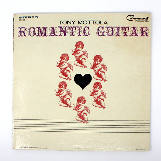 Record Album, Tony Mottola, Romantic Guitar, Gatefold Cover, 1963, Vintage Vinyl, USED, VG+, SOLD