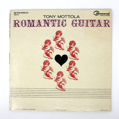 Record Album, Tony Mottola, Romantic Guitar, Gatefold Cover, 1963, Vintage Vinyl, USED, VG+, SOLD