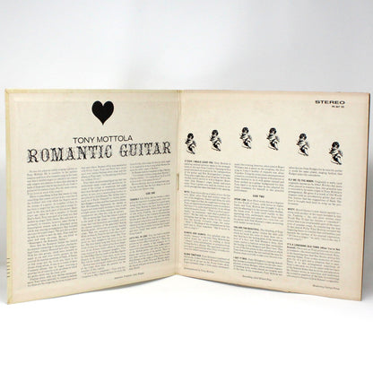 Record Album, Tony Mottola, Romantic Guitar, Gatefold Cover, 1963, Vintage Vinyl, USED, VG+, SOLD