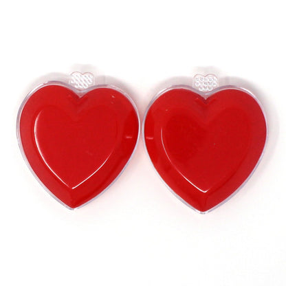 Box, Gift Box / Candy Box, Valentine Heart Shaped with Decorative Decal, Vintage Hong Kong, 1970's
