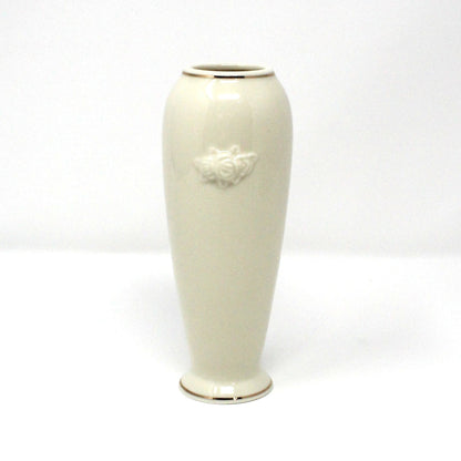Bud Vase, Lenox, Rosebud Collection, Embossed Rose, Vintage, 6", 1980's