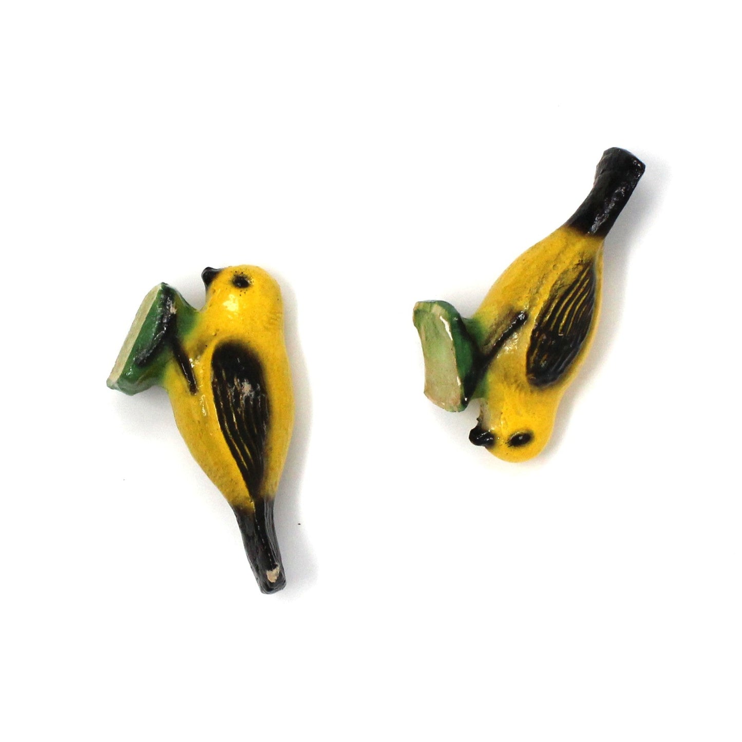 Chalkware, Birds, Carnival Chalkware Figurines, Set of 2, Vintage, 1930's