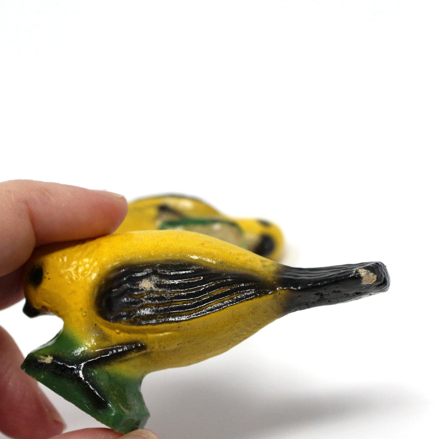 Chalkware, Birds, Carnival Chalkware Figurines, Set of 2, Vintage, 1930's