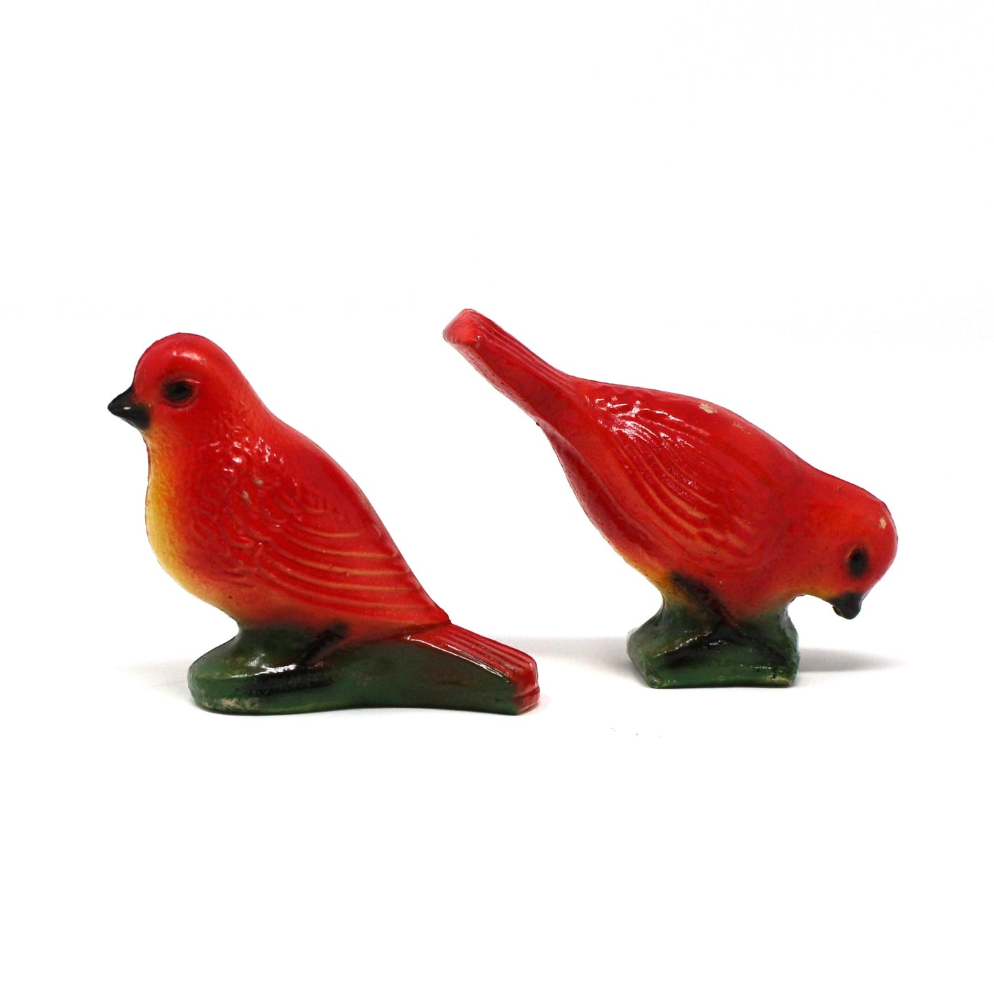 Chalkware, Birds, Carnival Chalkware Figurines, Set of 2, Vintage, 1930's