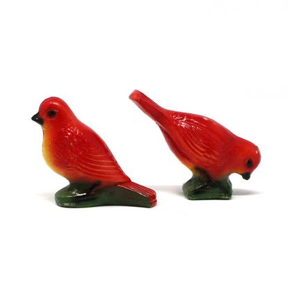 Chalkware, Birds, Carnival Chalkware Figurines, Set of 2, Vintage, 1930's