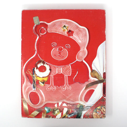 Platter, Mikasa, Holiday Bear, Christmas Bear Shaped Serving Platter / Sandwich Tray, Vintage, 1990's