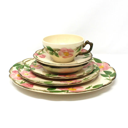 Dinnerware, Franciscan, Desert Rose, Service for 5, 30 Pcs, Vintage USA, 1960's
