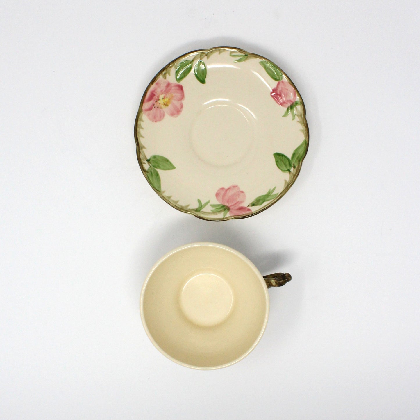 Dinnerware, Franciscan, Desert Rose, Individual Place Setting, 6 Pcs, Vintage USA, 1960's