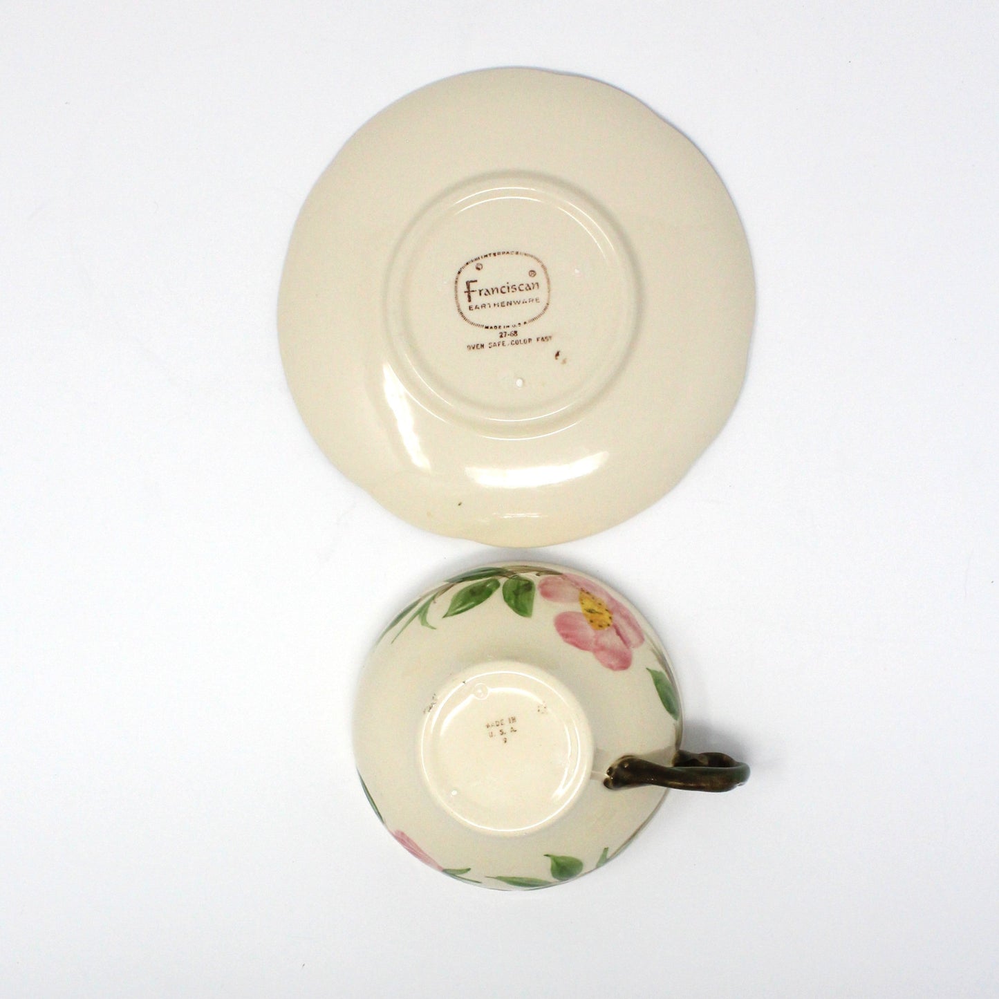 Dinnerware, Franciscan, Desert Rose, Service for 5, 30 Pcs, Vintage USA, 1960's