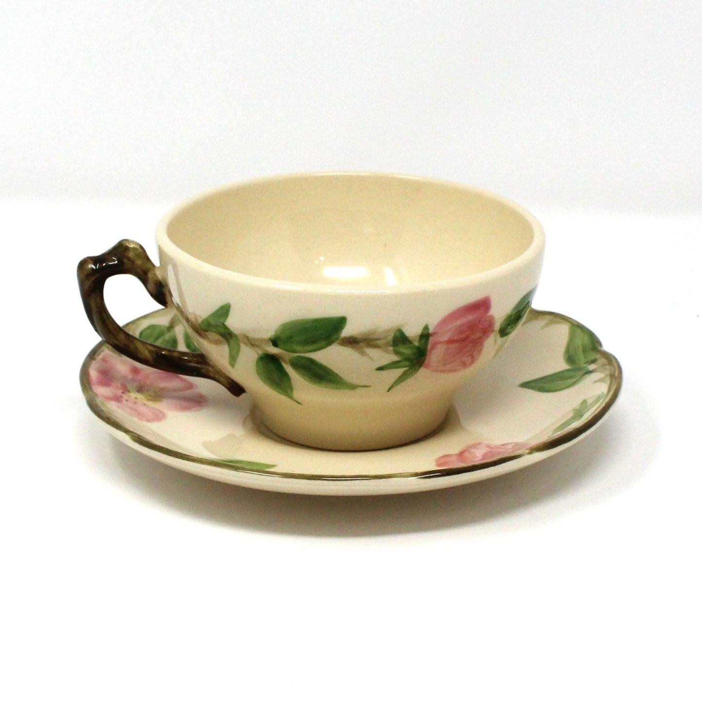 Dinnerware, Franciscan, Desert Rose, Individual Place Setting, 6 Pcs, Vintage USA, 1960's