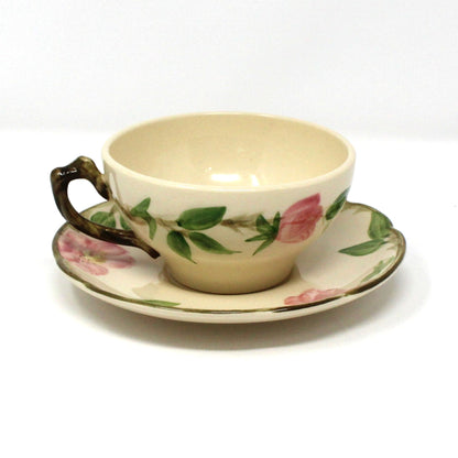 Dinnerware, Franciscan, Desert Rose, Individual Place Setting, 6 Pcs, Vintage USA, 1960's