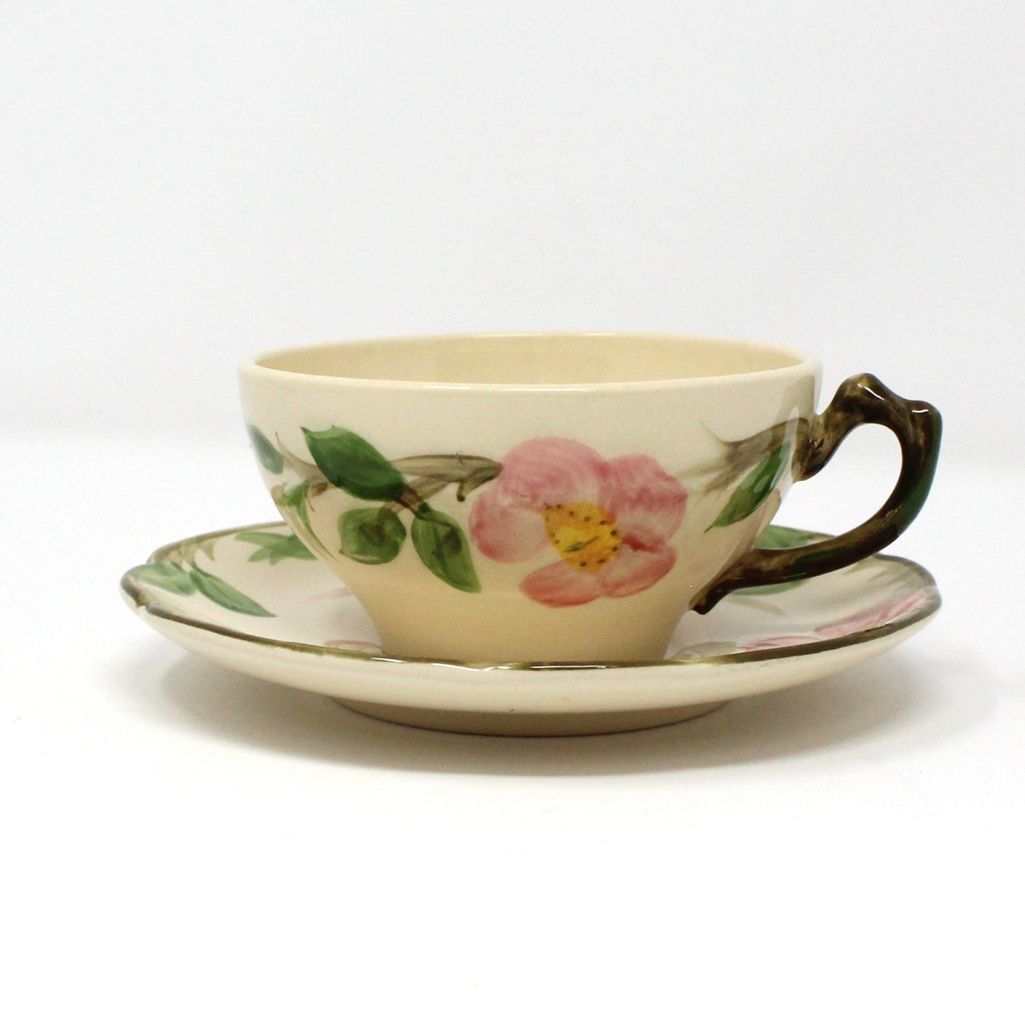 Dinnerware, Franciscan, Desert Rose, Individual Place Setting, 6 Pcs, Vintage USA, 1960's