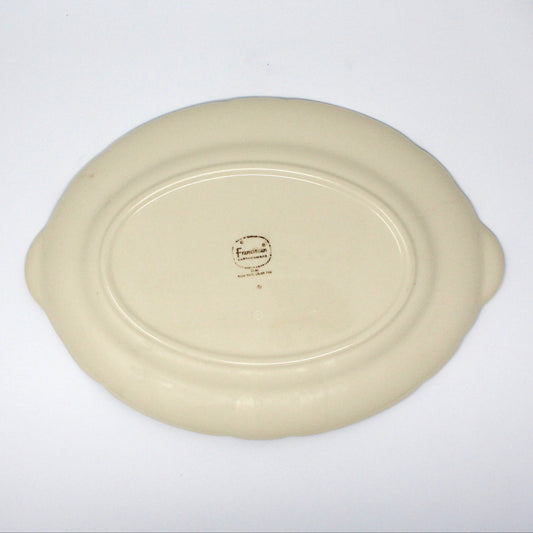 Serving Platter, Franciscan, Desert Rose, Oval 14" Earthenware, Vintage USA, 1960's