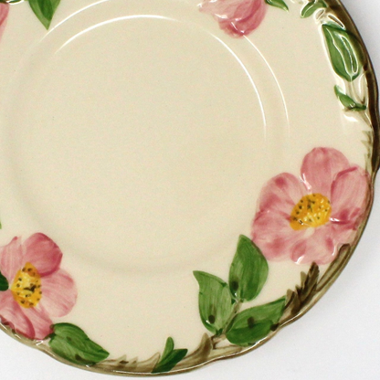Bread & Butter Plates, Franciscan, Desert Rose, Hand-Painted Earthenware, Gladding McBean, USA, Vintage 1960s