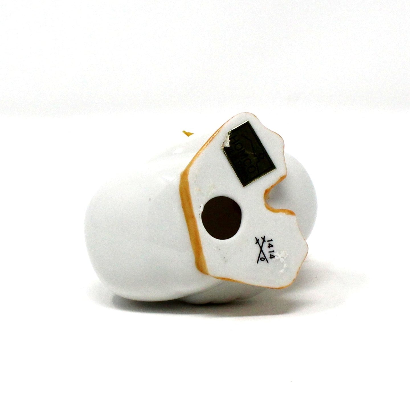 Figurine, HomCo, White Duck, #1414, Porcelain, Vintage, 1980's