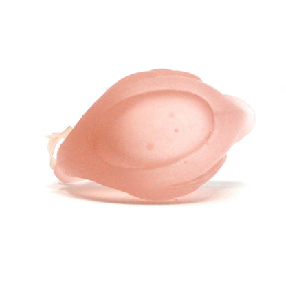Candle Holder, Pink Swan Votive Holder, Frosted Glass, Vintage, 1980's
