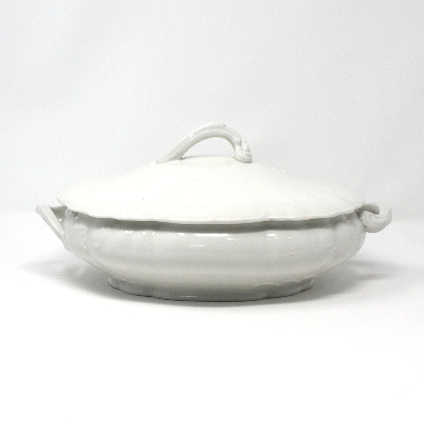 Covered Vegetable Bowl, English Ironstone, Maddock & Sons, Antique Covered Casserole, 1800's