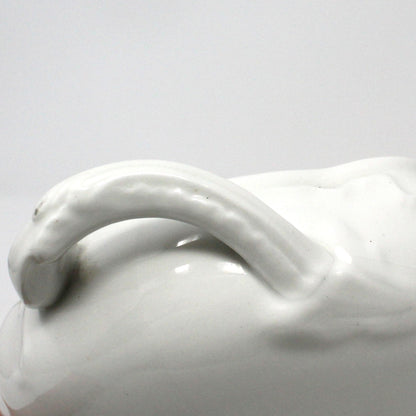 Covered Vegetable Bowl, English Ironstone, Maddock & Sons, Antique Covered Casserole, 1800's