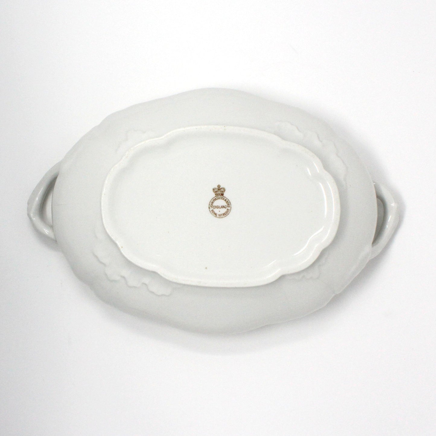 Covered Vegetable Bowl, English Ironstone, Maddock & Sons, Antique Covered Casserole, 1800's