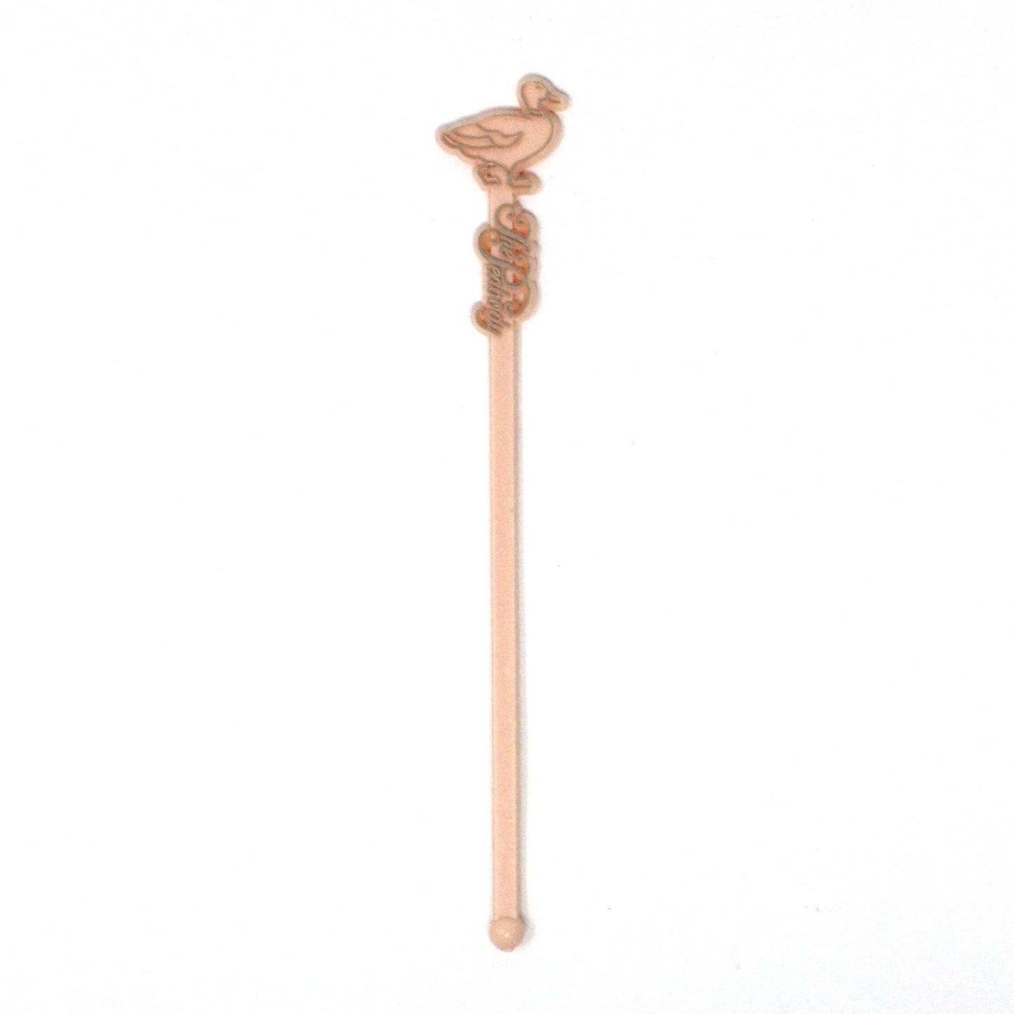 Cocktail Drink Stirrers - Swizzle Sticks / Spoons, The Peabody Hotel, Memphis, TN, Pink Duck, Vintage, 1960's