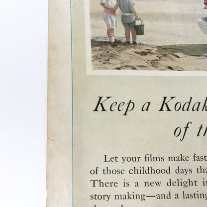 Advertisement, Eastman Kodak, 1916, Original Magazine Ad, ...Story of the Children, Antique TRIMMED