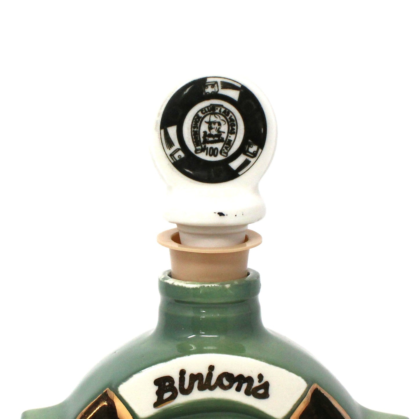 Decanter with Stopper, Jim Beam, Binion's Horseshoe Hotel & Casino, Las Vegas, NV, Vintage 1970