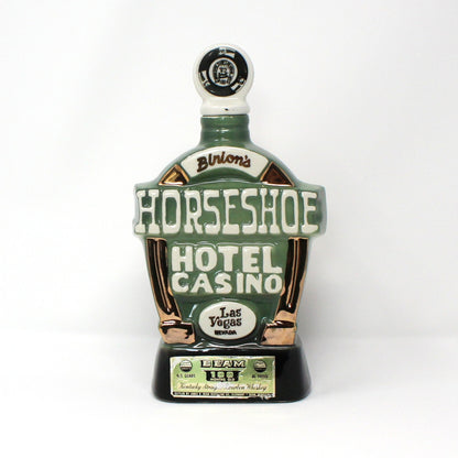 Decanter with Stopper, Jim Beam, Binion's Horseshoe Hotel & Casino, Las Vegas, NV, Vintage 1970