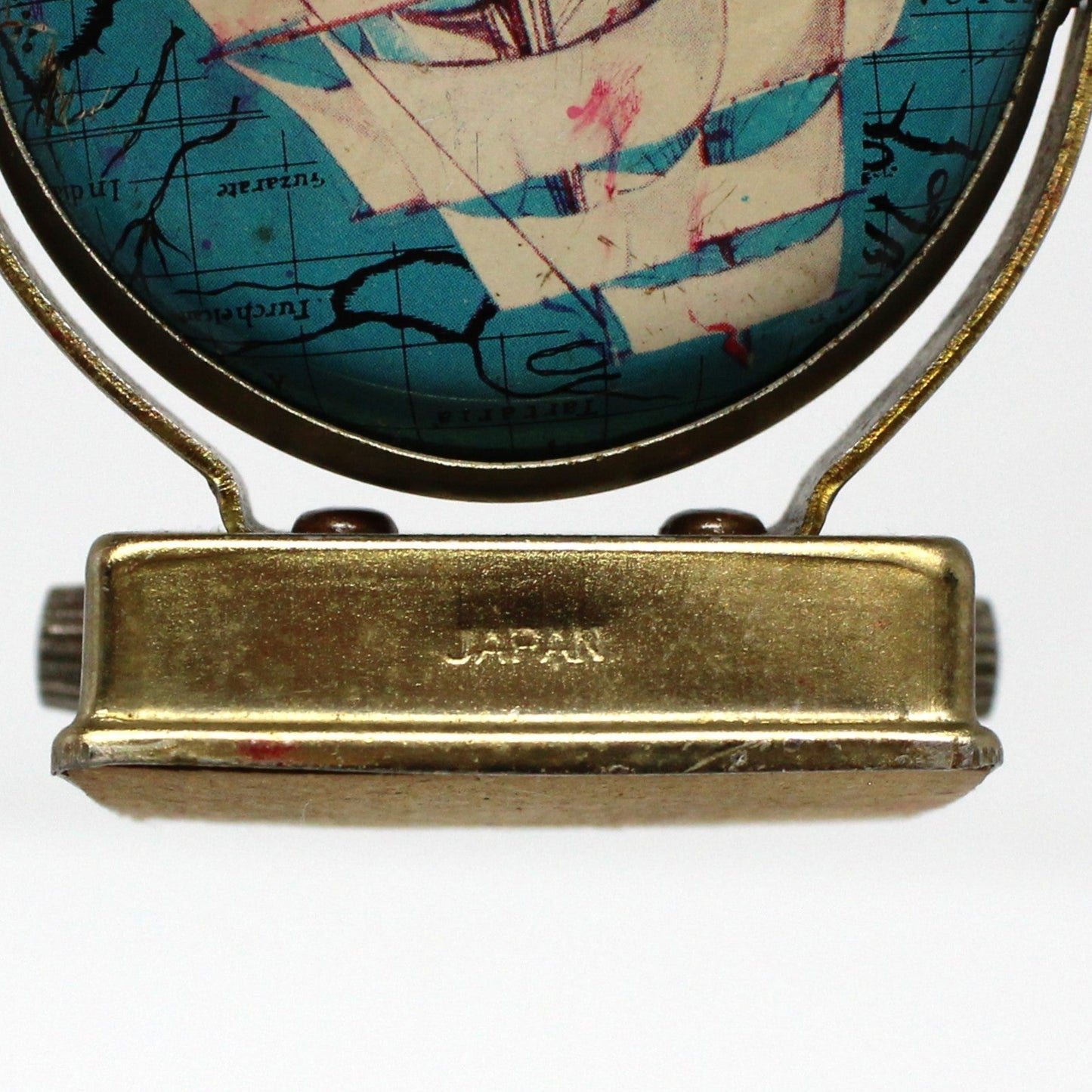 Calendar, Perpetual Flip Desk Calendar, Ship / Map, Japan, Vintage