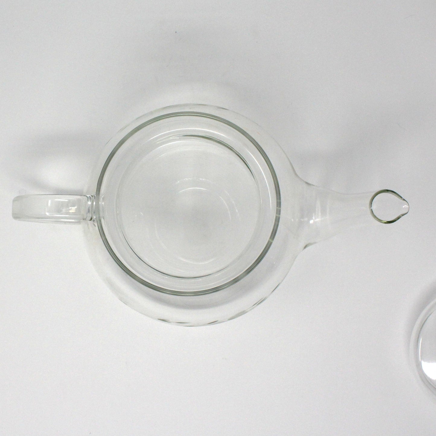 Teapot, Princess House, Heritage Pattern, Etched Floral, Clear Glass, Vintage