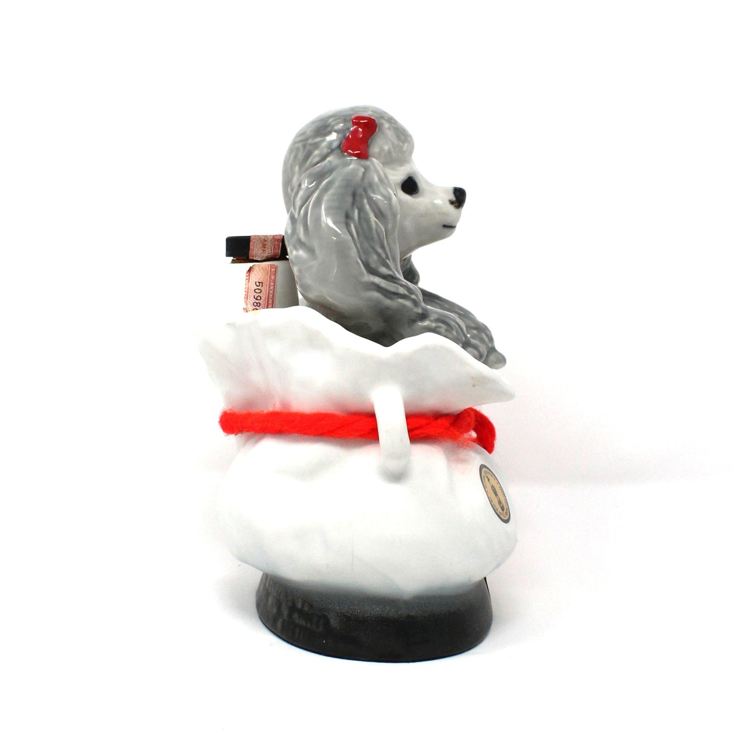 Decanter with Stopper, Jim Beam, "Tiffiny Poodle" Dog Collectible, Vintage 1973