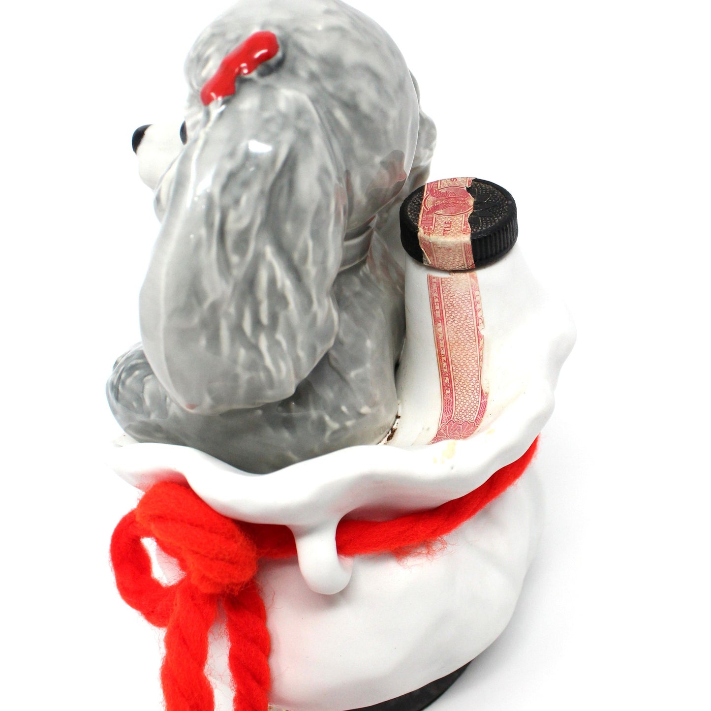 Decanter with Stopper, Jim Beam, "Tiffiny Poodle" Dog Collectible, Vintage 1973