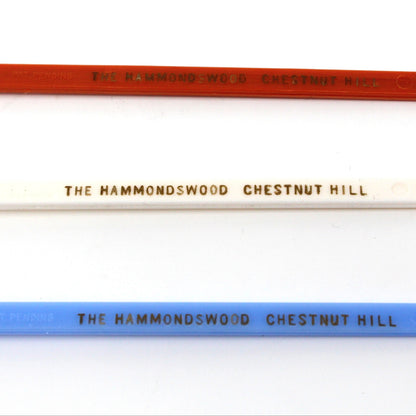 Cocktail Drink Stirrers - Swizzle Sticks / Spoons, Tennis Players, Hammondswood, Chestnut Hill, MA, Boxed Set of 12, Vintage