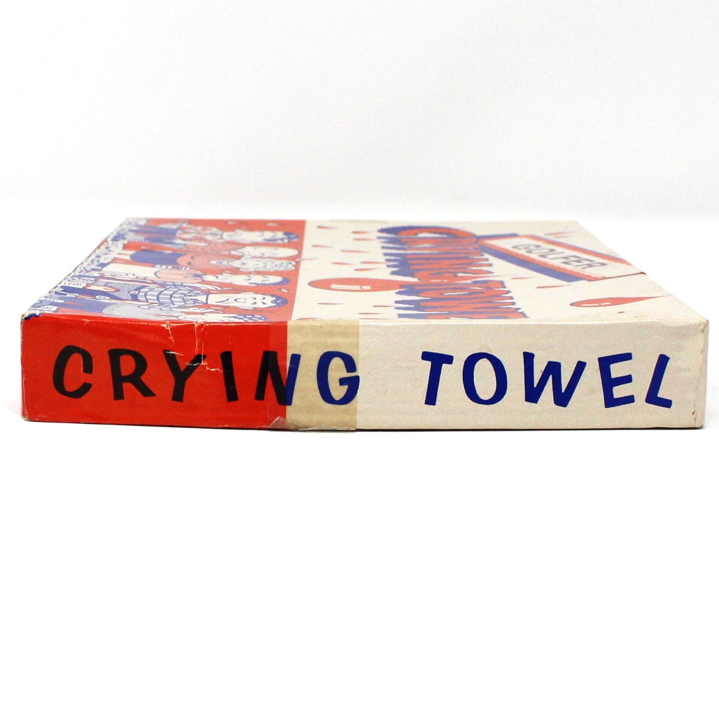 Golf Towels / Crying Towel, Funny Novelty, Golfer Gifts, Original Box, Green & White, Vintage