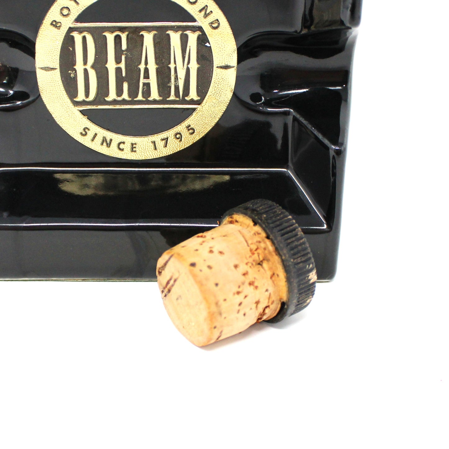 Decanter with Stopper, Jim Beam, Playing Cards Holder / Ashtray Collectible, RARE, Vintage 1957
