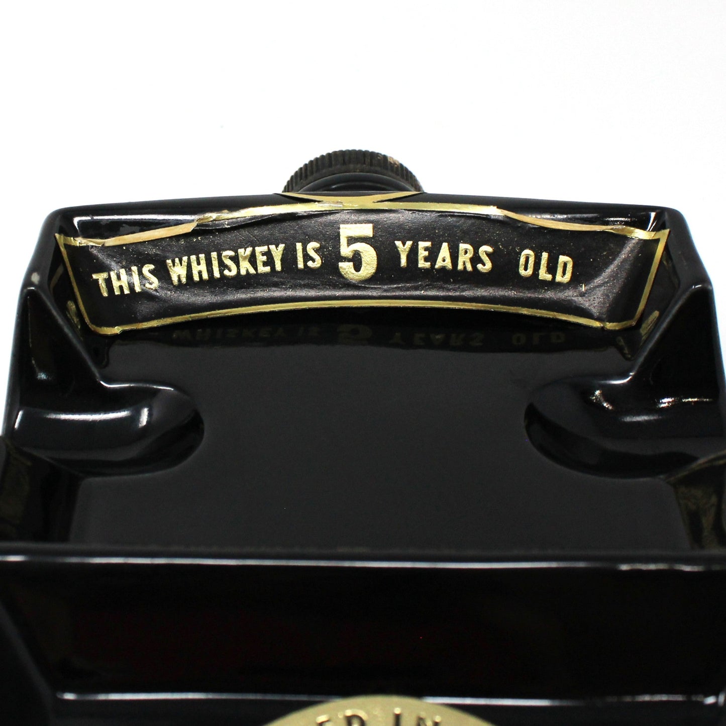 Decanter with Stopper, Jim Beam, Playing Cards Holder / Ashtray Collectible, RARE, Vintage 1957