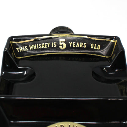 Decanter with Stopper, Jim Beam, Playing Cards Holder / Ashtray Collectible, RARE, Vintage 1957