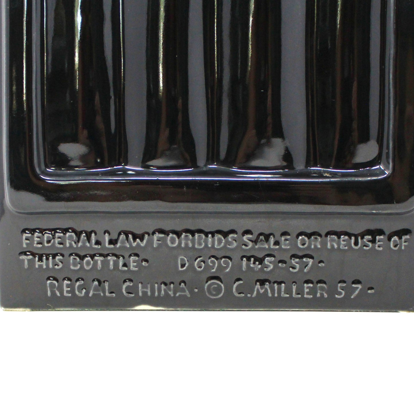 Decanter with Stopper, Jim Beam, Playing Cards Holder / Ashtray Collectible, RARE, Vintage 1957
