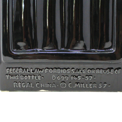 Decanter with Stopper, Jim Beam, Playing Cards Holder / Ashtray Collectible, RARE, Vintage 1957