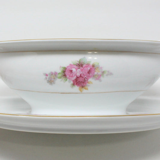 Gravy Boat / Saucière with Underplate, RC Royal Crockery, Noritake, Vintage