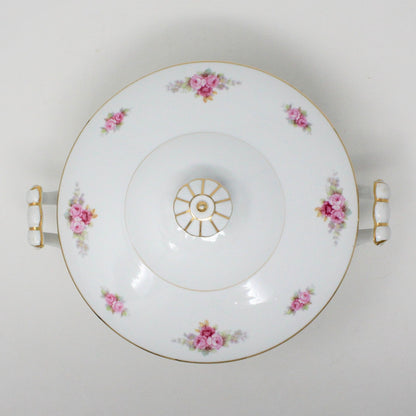 Covered Vegetable Bowl, RC Royal Crockery, Noritake, Bone China, Vintage