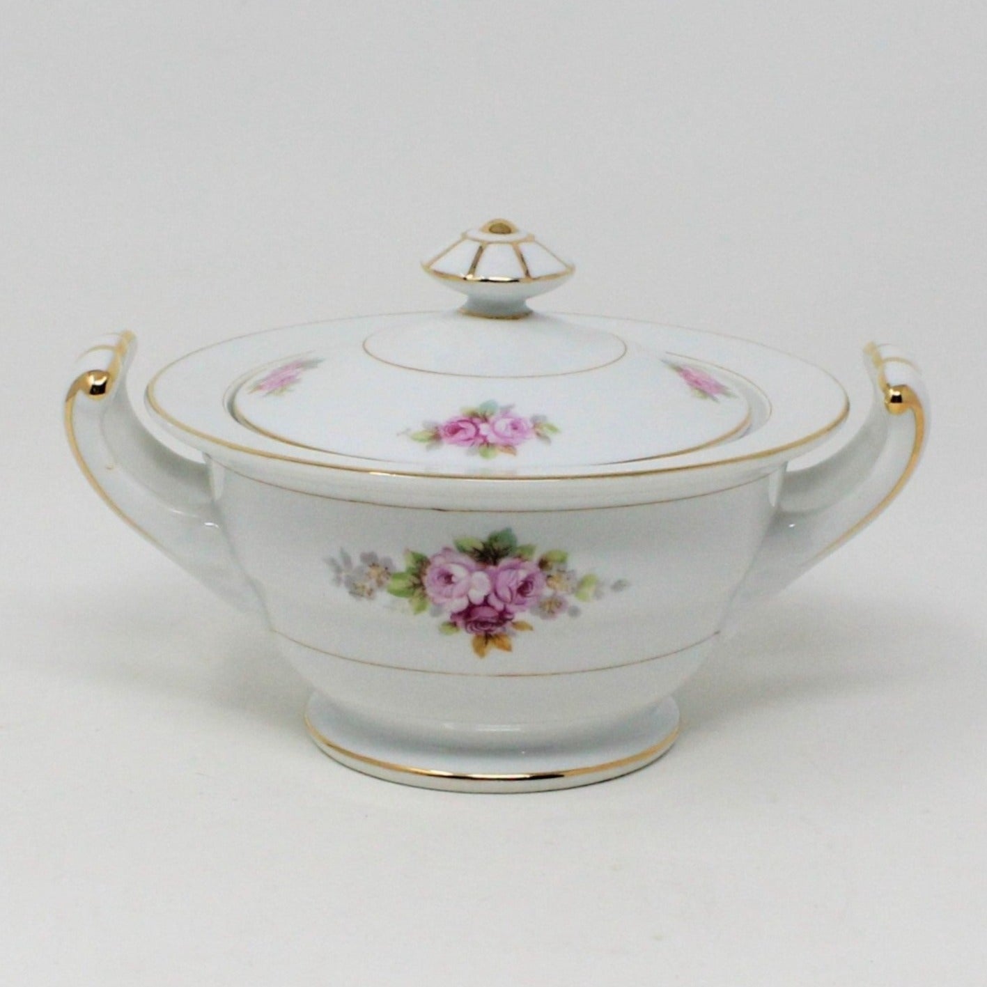 Sugar Bowl with Lid, RC Royal Crockery, Noritake, Bone China, Vintage