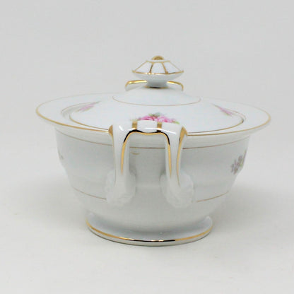 Sugar Bowl with Lid, RC Royal Crockery, Noritake, Bone China, Vintage