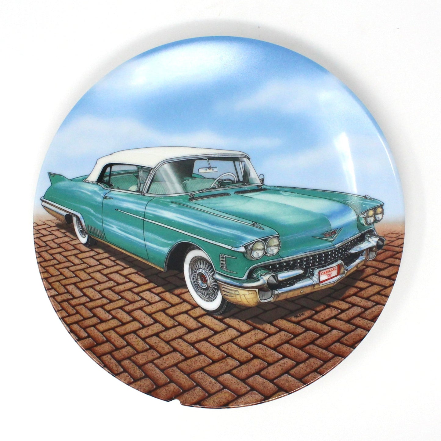 Decorative Plate, Dream Machines by Delphi, Mid Century Cars, 1958 Biarritz, Vintage, 1989