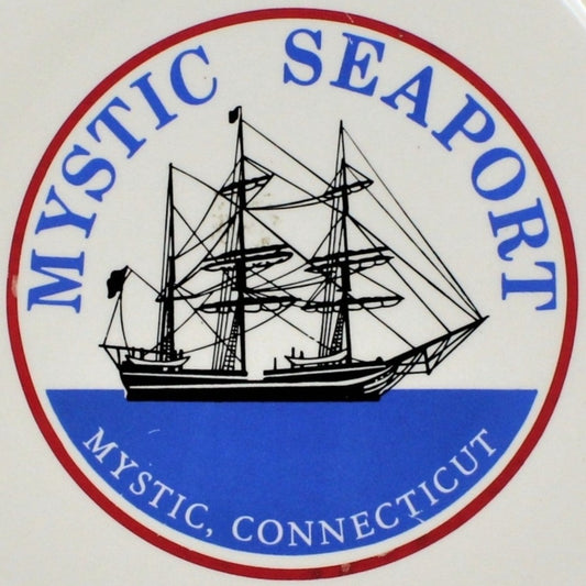 Decorative Plate, Souvenir Collectors Plate, Mystic Seaport, Connecticut, Schooner, Vintage, SOLD