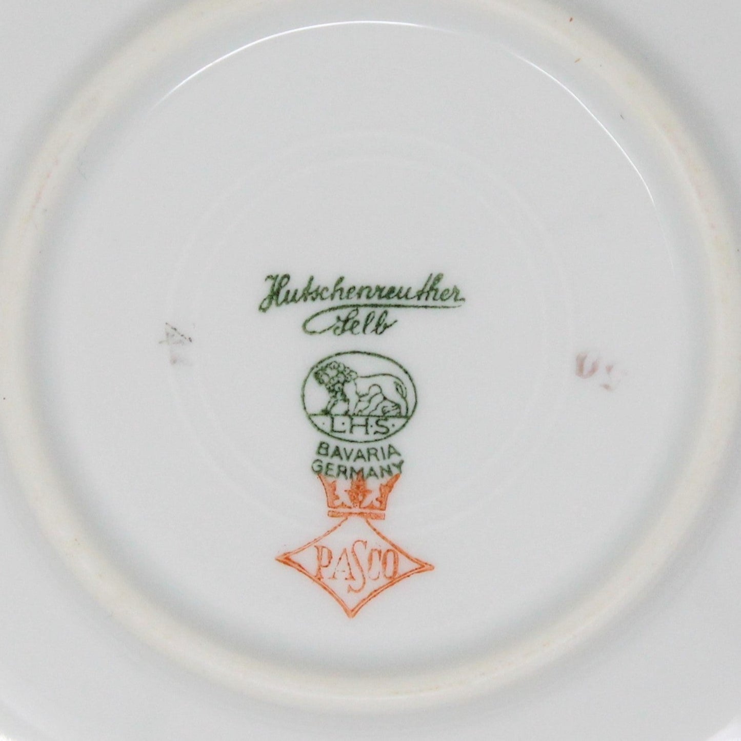 Teacup and Saucer, Hutschenreuther Selb LHS, The Dundee, Pink Rose, Bavaria, Germany, Vintage