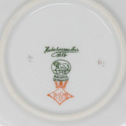 Teacup and Saucer, Hutschenreuther Selb LHS, The Dundee, Pink Rose, Bavaria, Germany, Vintage
