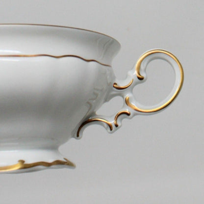 Teacup and Saucer, Hutschenreuther Selb LHS, The Dundee, Pink Rose, Bavaria, Germany, Vintage
